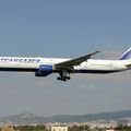 Barcelona In'I Airport(BCN/LEBL): Transaero Airlines: Boeing 777-312: EI-UNM: MSN:28534/192.
