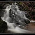 Ruisseau et cascade sous la pluie...