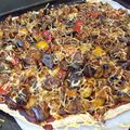 Pizza rapide à la ratatouille