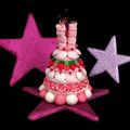 Gâteau de bonbons rose