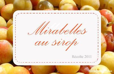 Etiquette pour vos mirabelles