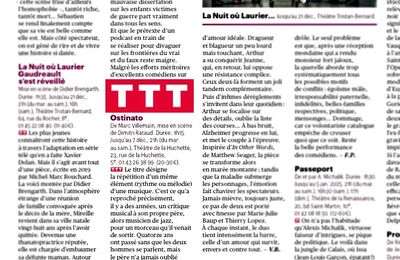Ostinato : les 3 T de TÉLÉRAMA