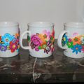 flowers mugs