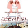 LA BRASSERIE DE LUTTERBACH - CONFÉRENCE DIAPORAMA ORGANISÉE PAR LA SOCIÉTÉ D'HISTOIRE DE LA VALLÉE DE MASEVAUX