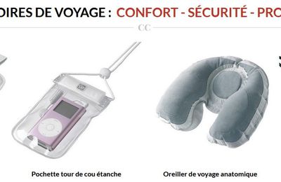 Accessoires de voyage : confort, bien-être, sécurité et accessoires étanches