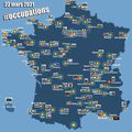 Liste des 81 espaces  culturels occupés. Soutien et solidarité