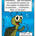 Le message de la tortue centenaire.