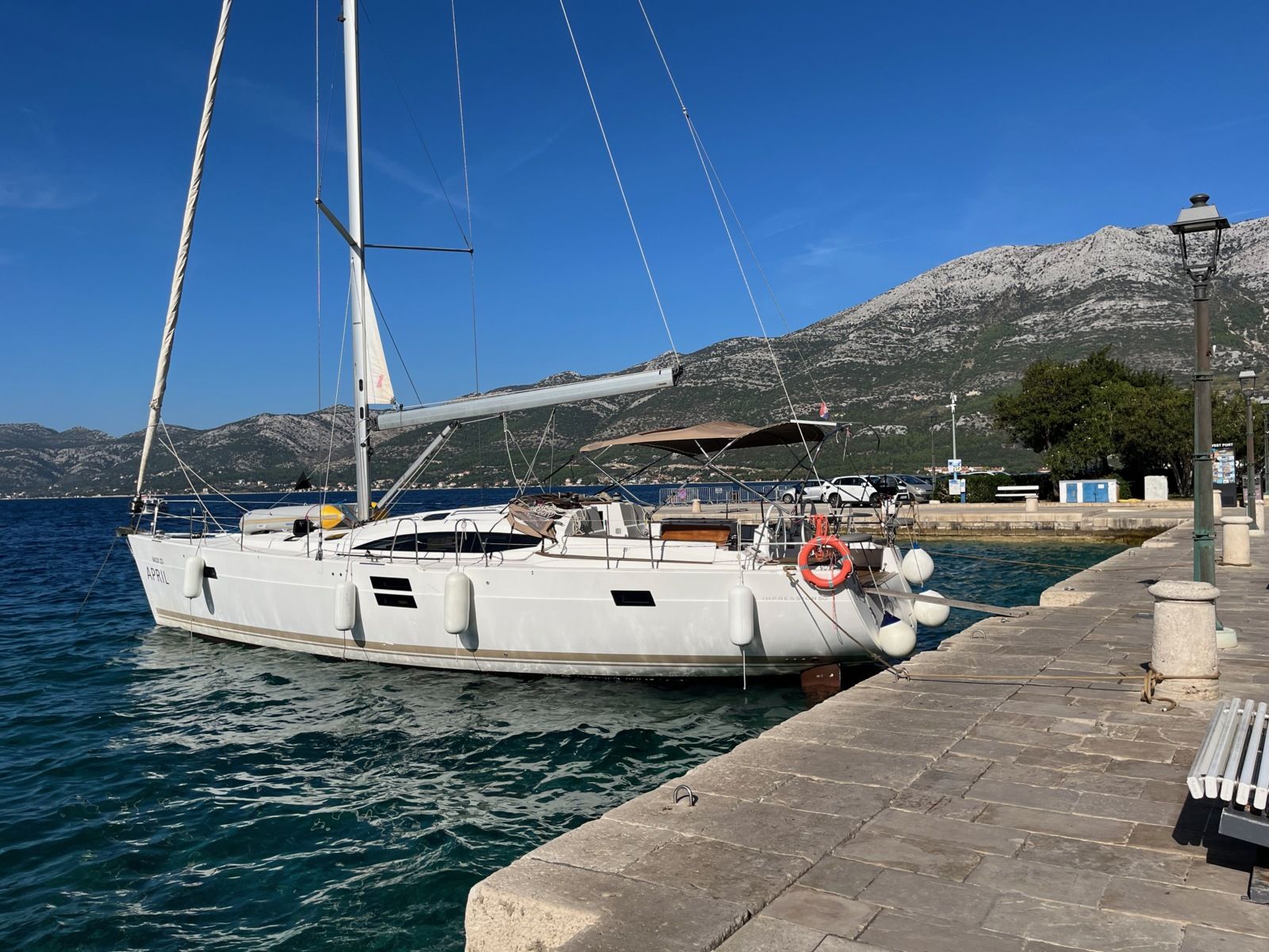 Le Elan Impression 50 à Korcula, 26 octobre 2022 