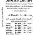 Ouverture Mercerie Créative à Mardié