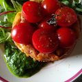 Prestige et ensorcellement des crêtes de l'Arrée, cheesecake aux herbes des landes et tomates confites