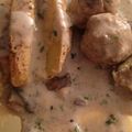 Poulet aux champignons et à la crème