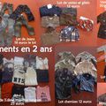 Vêtements garçon en 2 ans