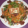 TOFU SALAD ou comment utiliser la vinaigrette Figue/Basilic