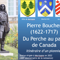 Pierre Boucher, itinéraire d'un pionnier, visio conférence samedi 22 avril avec la société généalogique de Rimouski