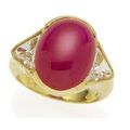A ruby and diamond ring, by Harry Winston