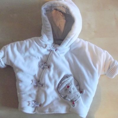 manteau + mouffle assortie petit kimbaloo