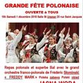 ZAPROSZENIE INVITATION aux festivités polonaises à BINCHE 1er déc 2018 dès 16h