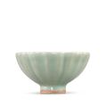 A Longquan celadon 'chrysanthemum' cup, Southern Song - Yuan dynasty