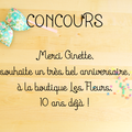 Concours : la boutique Les Fleurs fête ses 10 ans !