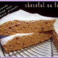 Gâteau léger au chocolat au lait et amandes (blancs d'oeufs)