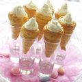 Mini-cornets feuilletés à la crème