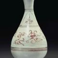 A copper red-decorated yuhuchunping, Yuan dynasty (1279-1368)