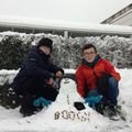 En attendant les salades: le jardin sous la neige...