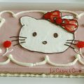 Bavarois fraises Hello Kitty