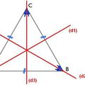 Dans un triangle équilatéral, la médiatrice de chaque côté partage l'angle opposé en deux angles de même mesure.
