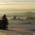 Village dans la neige