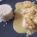 Médaillons de dinde au curry et au lait de coco