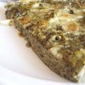 Frittata aux épinards, chèvre et pignonss