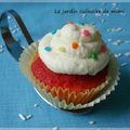 Cupcakes rainbow saveur guimauve 