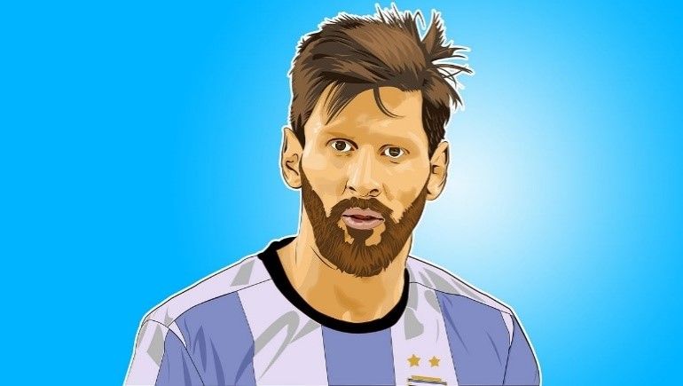 Le joueur de foot Lionel Messi