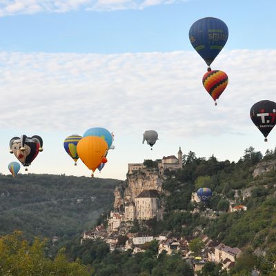 Mongolfiades à Rocamadour