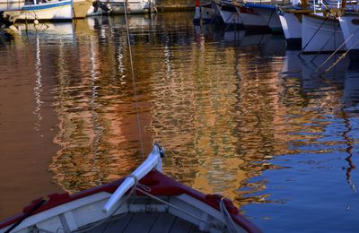 Reflets sur le port de St Tropez