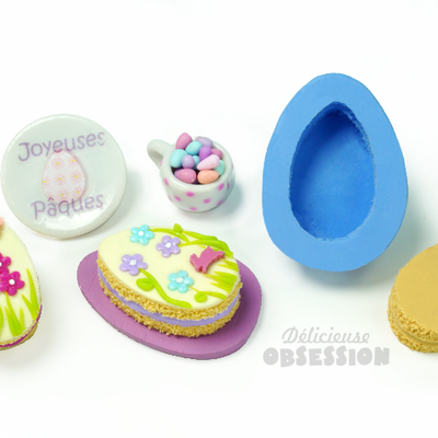 Créer un Gâteau en forme d'Oeuf de Pâques (Moule Fimo)