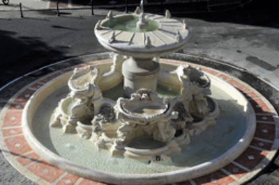 Les fontaines de Rome (49/52). Trieste (Q XVII a) – La Fontaine des Grenouilles - Piazza Mincio.