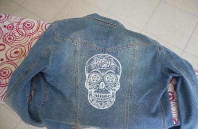 Customisation blouson jean