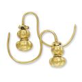A pair of gold 'double-gourd' earrings, erhuan, Ming dynasty style
