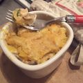 Gratin de patidou, jambon blanc et champignons - by claire -