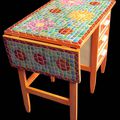 Bureau (imitation mosaïque)