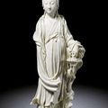 A Dehua figure of a standing Guanyin, Qing dynasty, 18th century