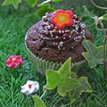 Cupcakes choco-framboise et Philadelphia Milka