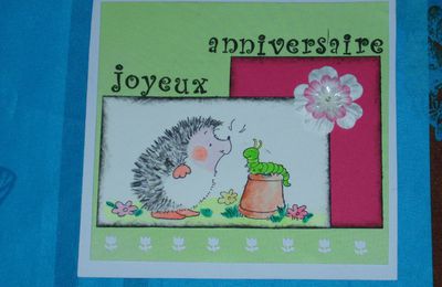 une carte d'anniversaire