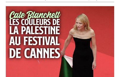 À Cannes, Cate Blanchett affiche les couleurs de la Palestine