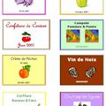 Cadeau ! Etiquettes pour vos confitures, compote, chutney et autres préparations maison