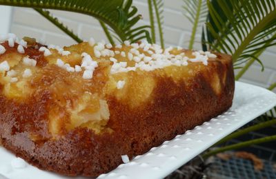 cake perlé aux pêches blanches