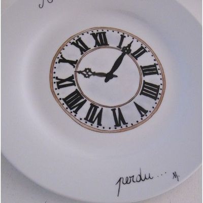 71. Assiette 'à la recherche ...' Assiette 'à la