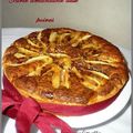 Tarte aux poires amandine et chocolat 